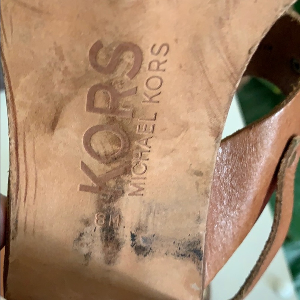 Michael Kors Leather Sandal 8m - Picture 11 of 11